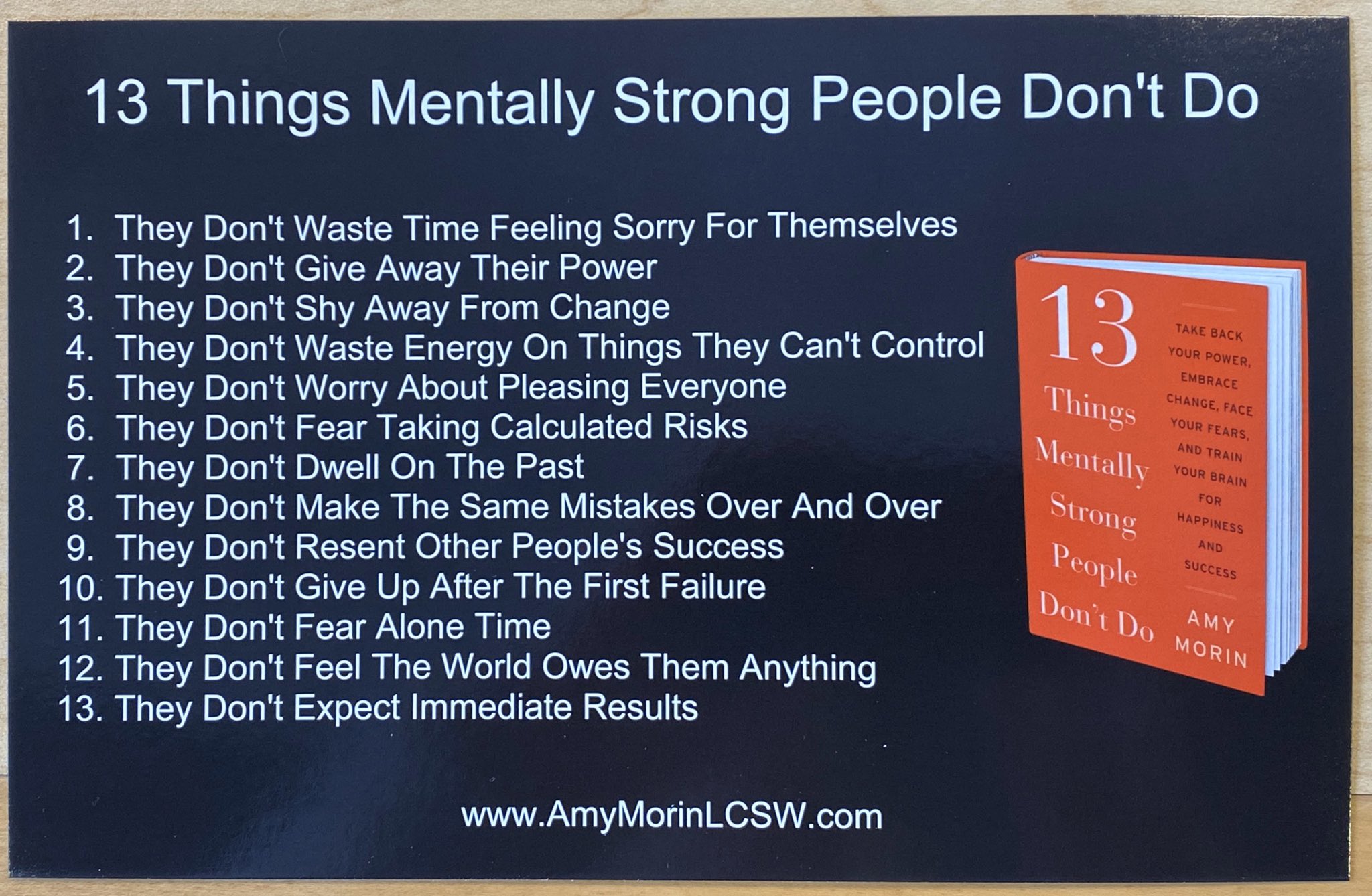 13 Things Mentally Strong People Don't Do - Jamy Bechler